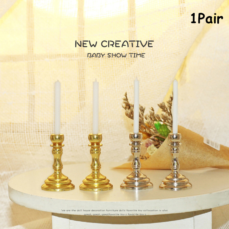 Candelabro de Metal en miniatu - Candle Quotes reseña y precio