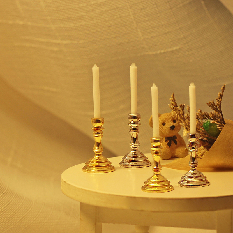 Candelabro de Metal en miniatu - Candle Quotes reseña y precio