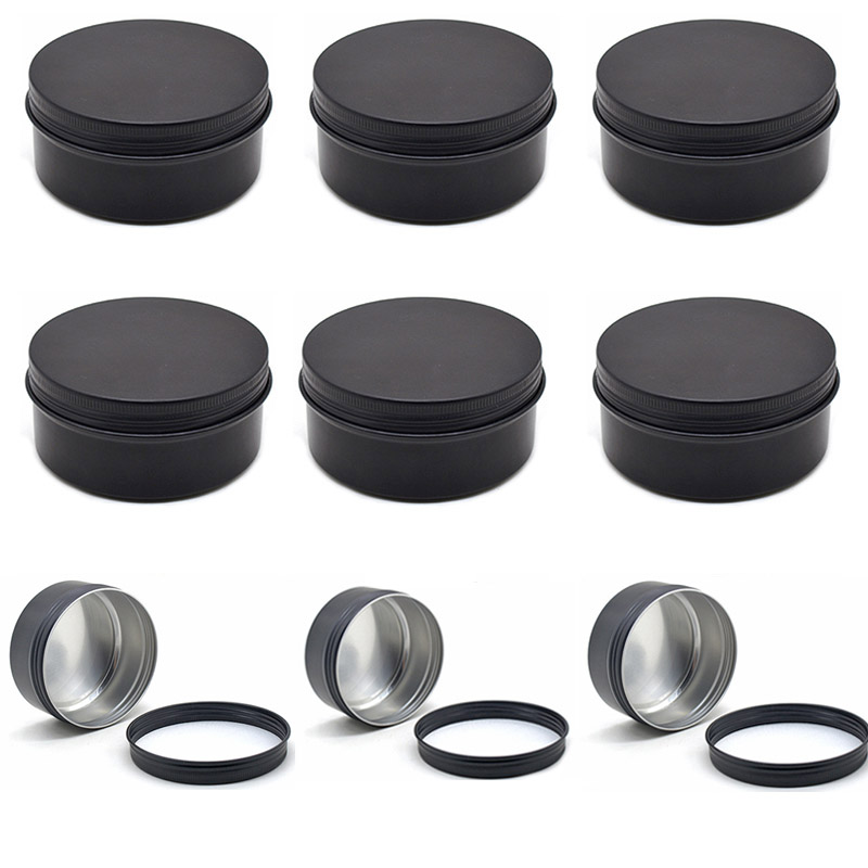 Caja Redonda Vacía de Aluminio - Black Tin Candle reseña y precio