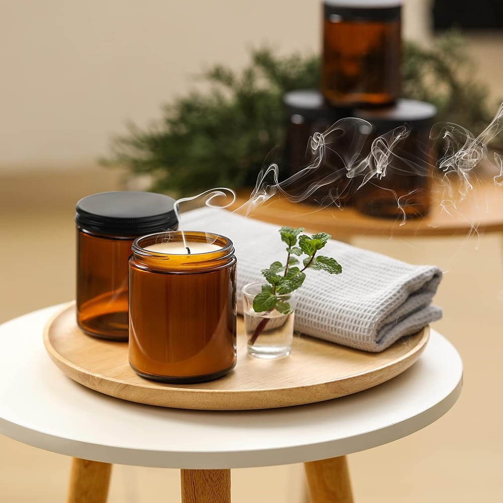 Frascos de Vidrio Ámbar de 8oz - Candle Zero reseña y precio