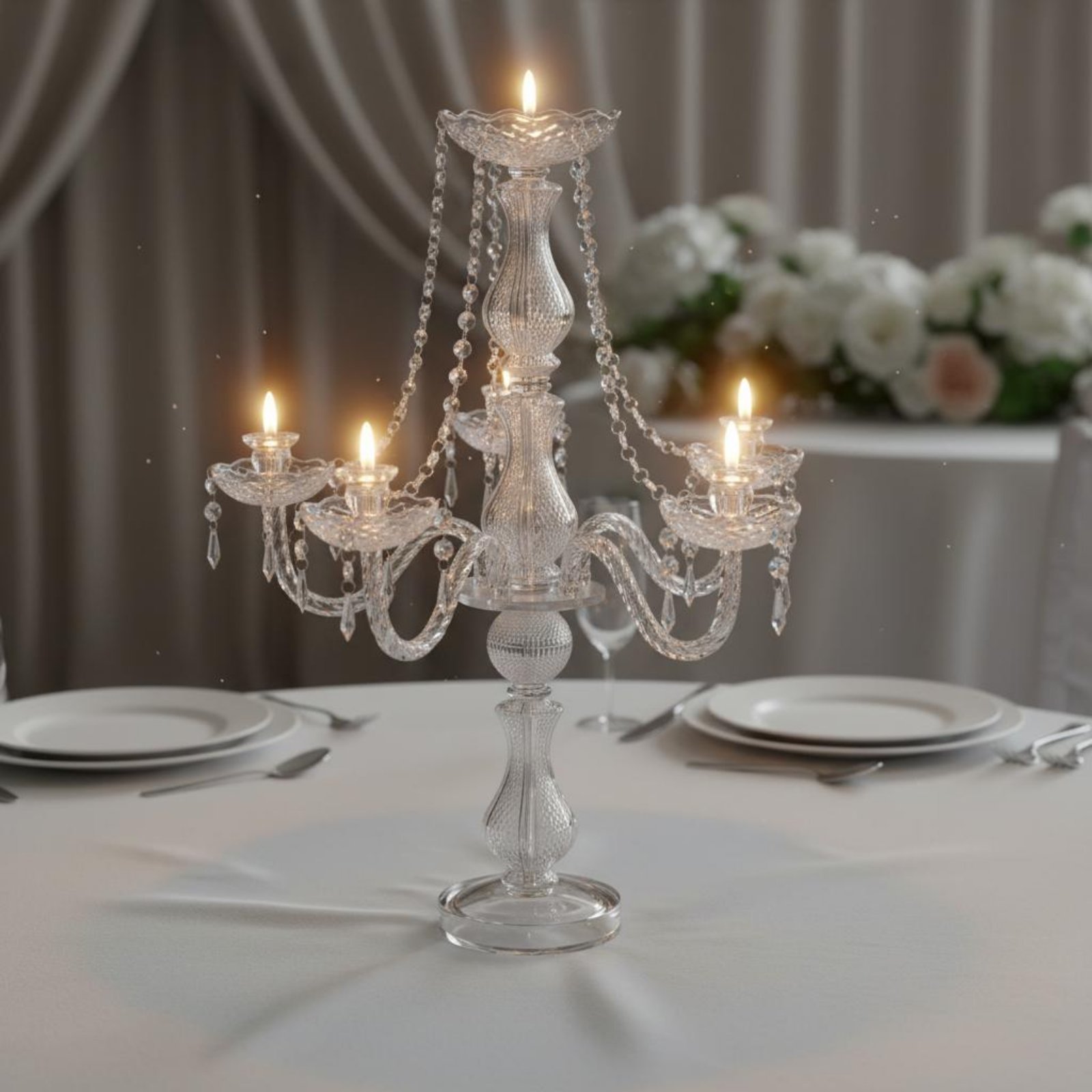 Candelabro de Cristal Elegante - Candle Quotes reseña y precio
