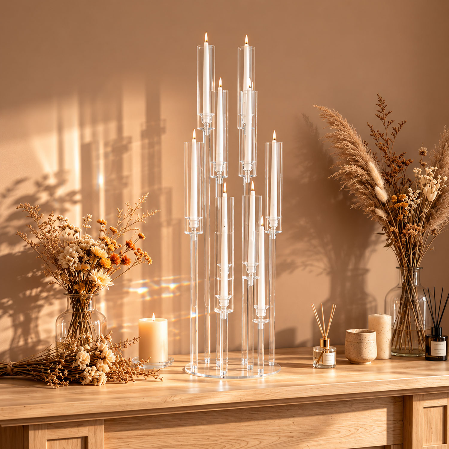 Candelabros Acrílicos de 10 Br - Candle Quotes reseña y precio