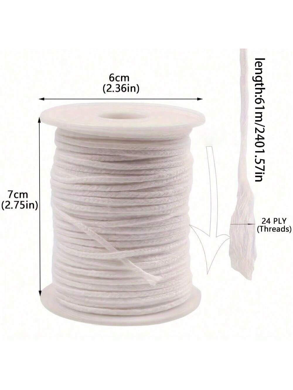 Una mecha sin humo de 2401.57  - Candle Oil Supplies reseña y precio