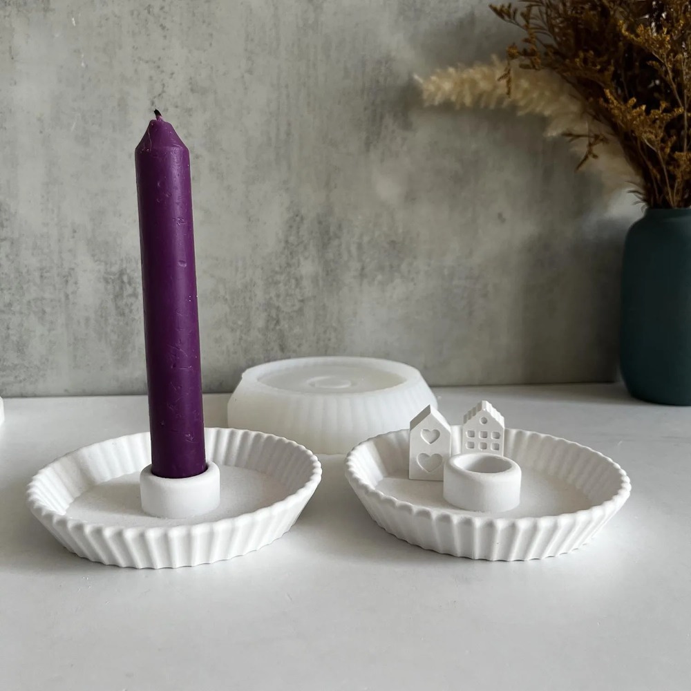 Portavelas redondo a rayas, mo - Candle Quotes reseña y precio