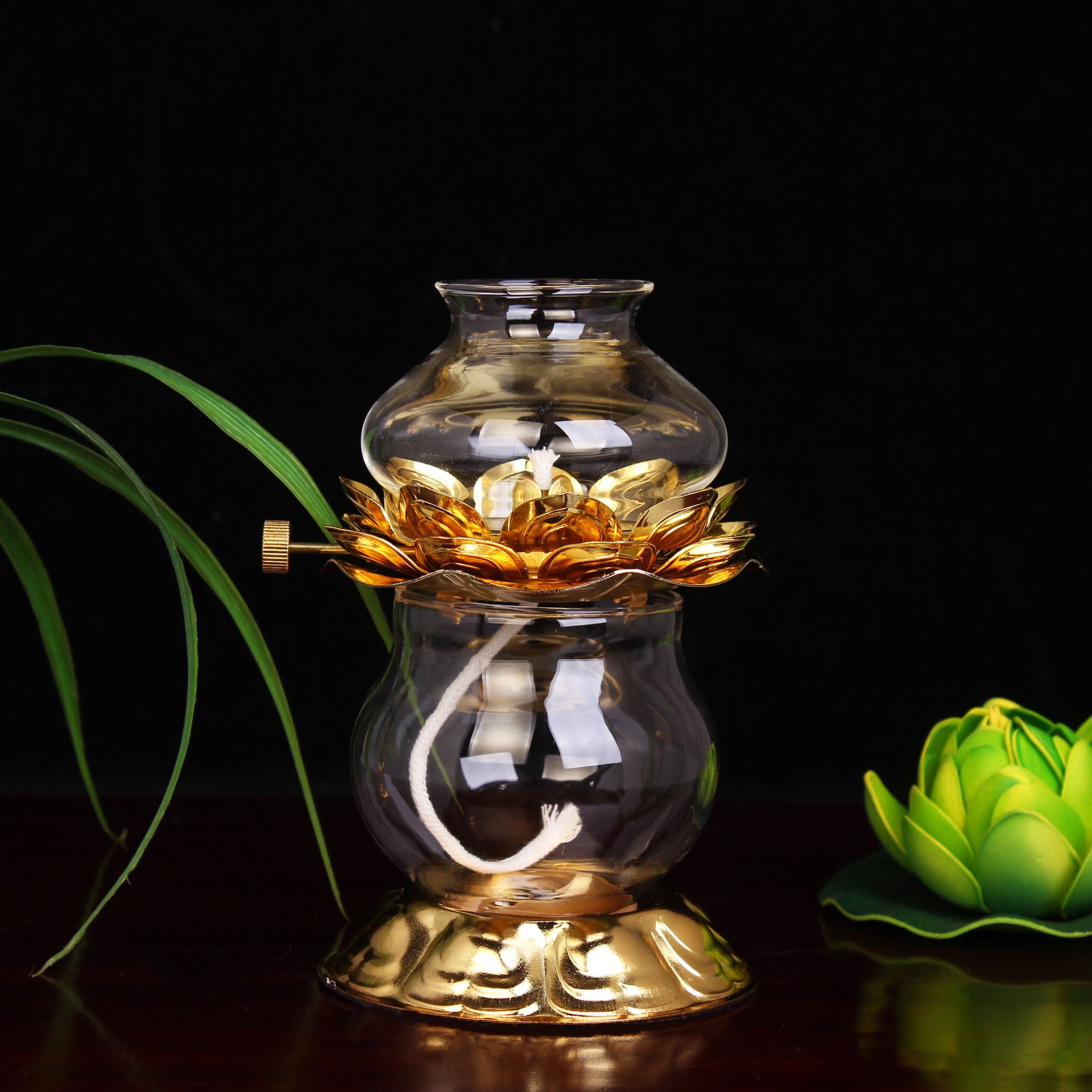 Lámpara de aceite dorada para  - Candle Zero reseña y precio