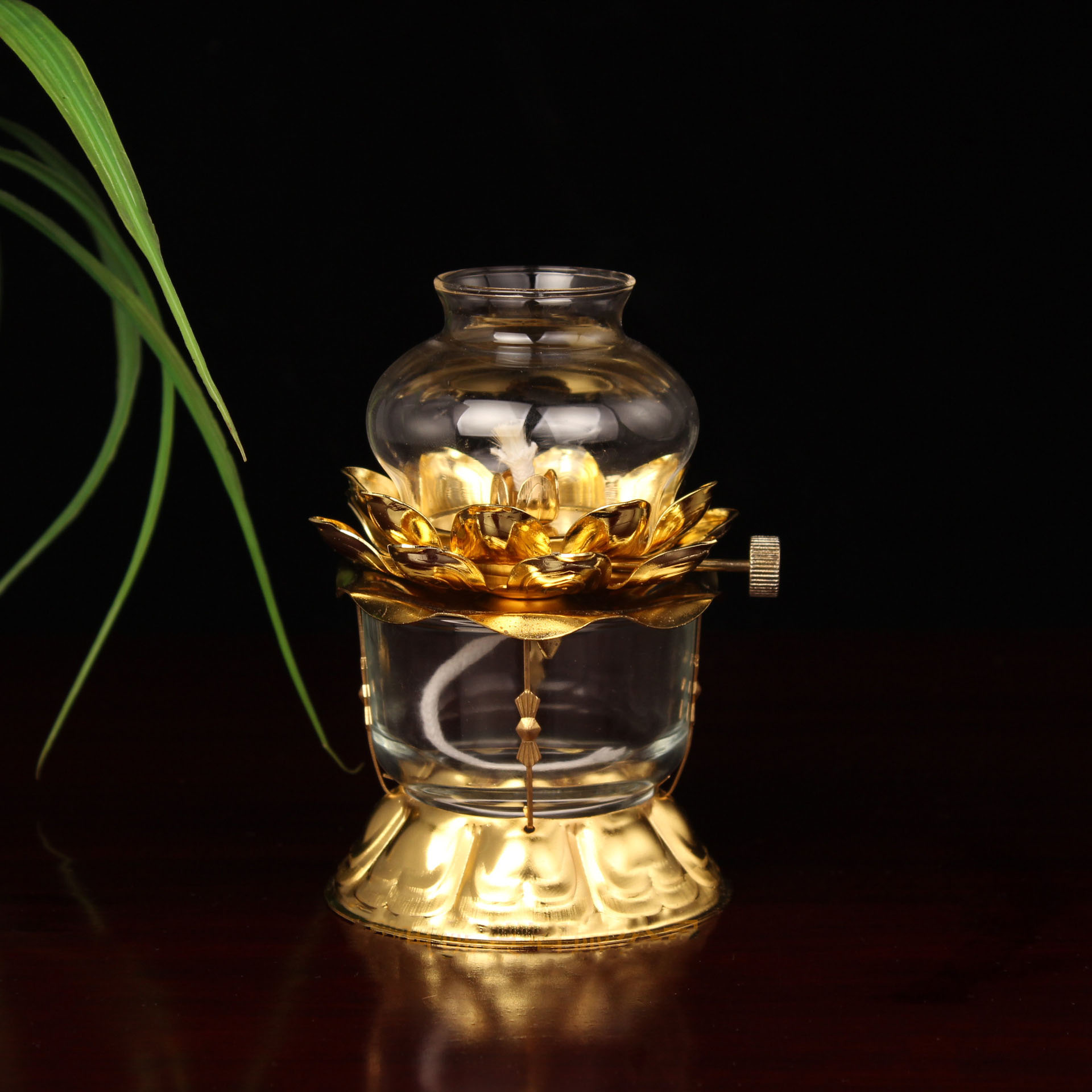 Lámpara de aceite dorada para  - Candle Zero reseña y precio