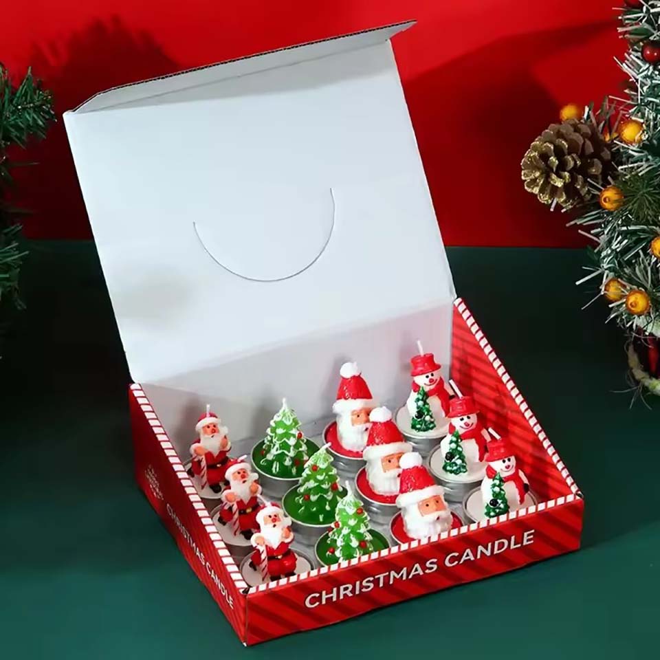 12 Velas Decorativas Navideñas - Candle Oil Supplies reseña y precio