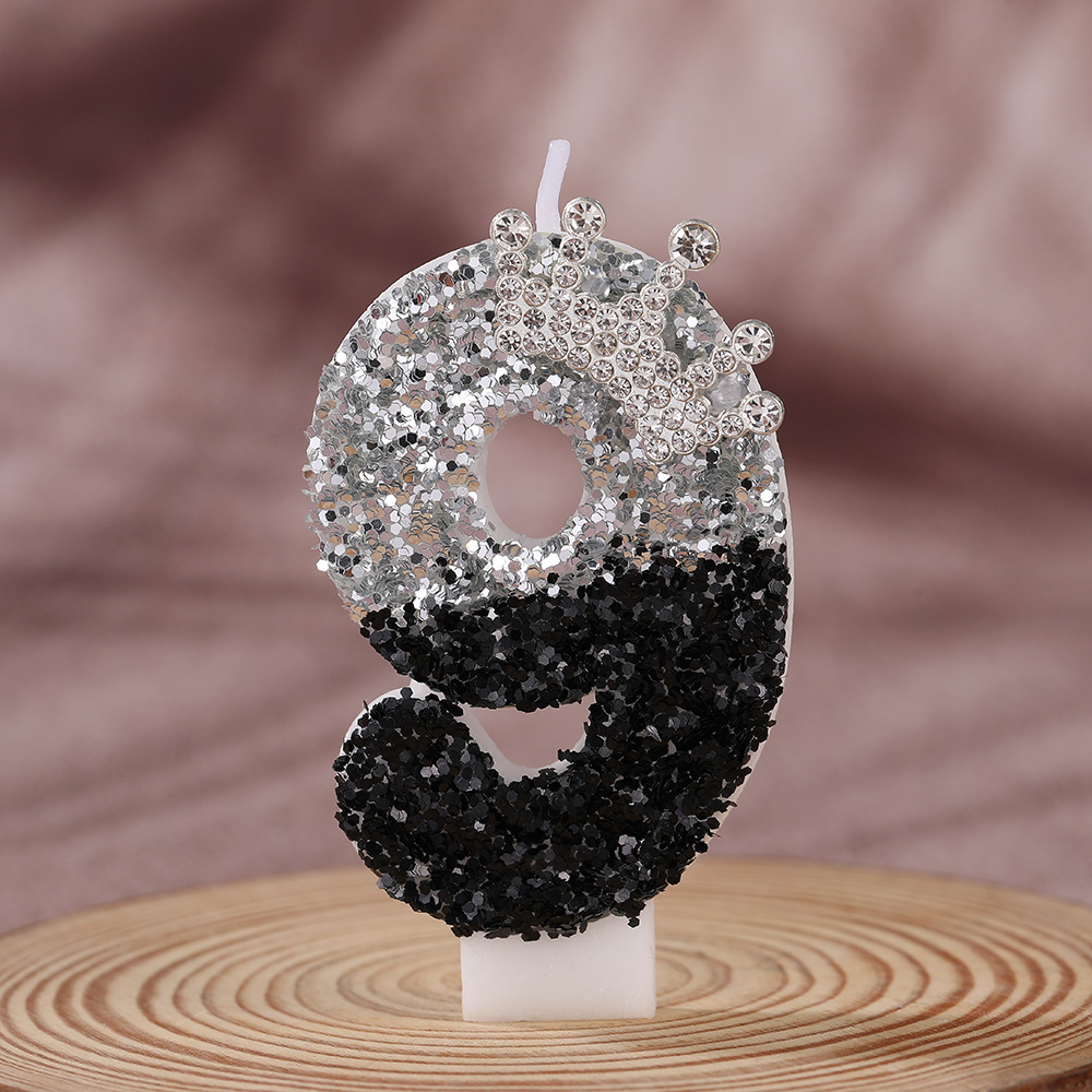 Corona Negra Plateada Degradad - Candle Supplies In reseña y precio