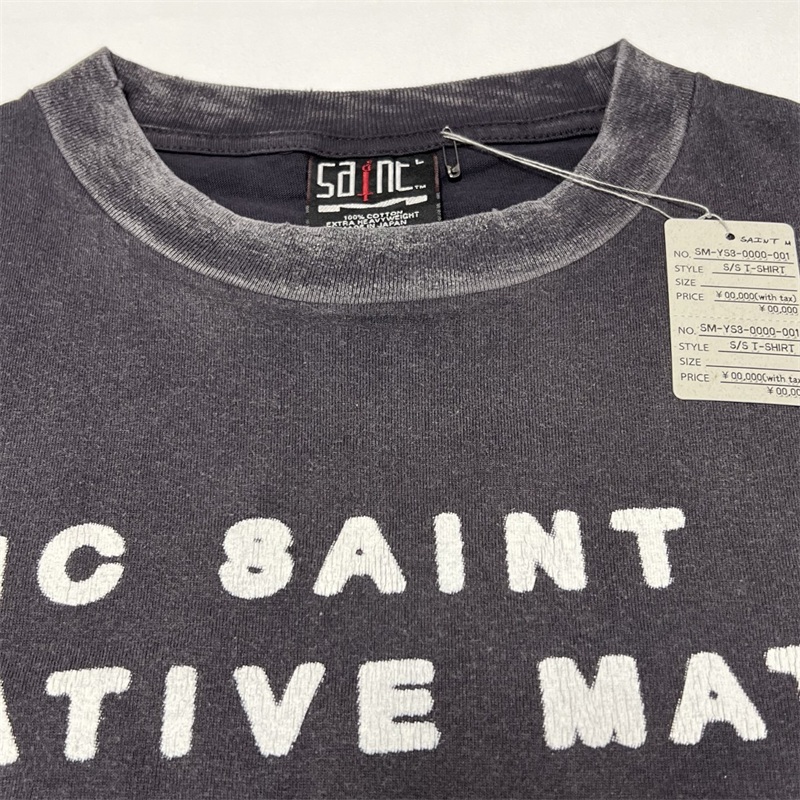 Camiseta negra lavada SAINT MI - Black Tin Candle reseña y precio