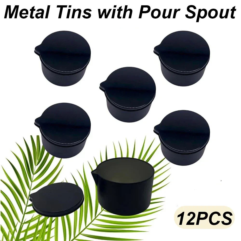 12 Uds. Latas de Metal negro p - Black Tin Candle reseña y precio